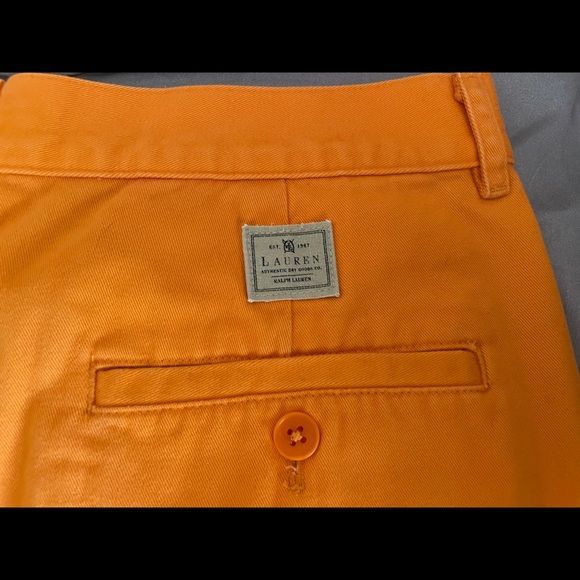 Ralph Lauren orange shorts size 10 - Picture 2 of 6